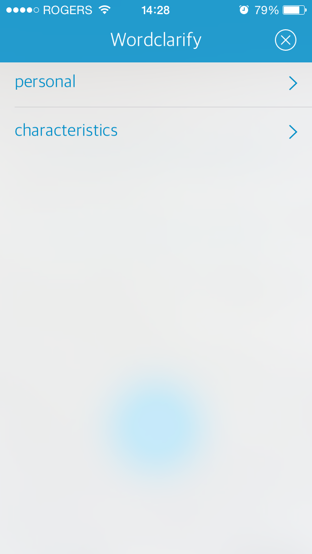 definitions list view
